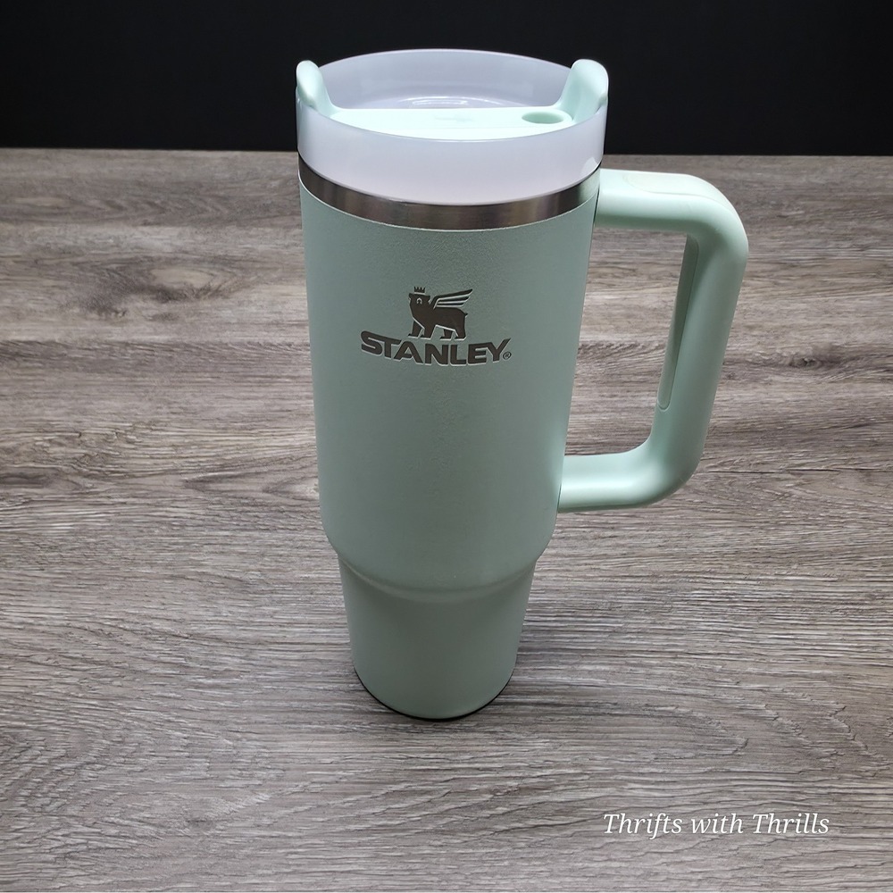 Stanley Quencher H2.0 FlowState 30oz Tumbler Mint Green Stainless Steel with Lid - Picture 3 of 16